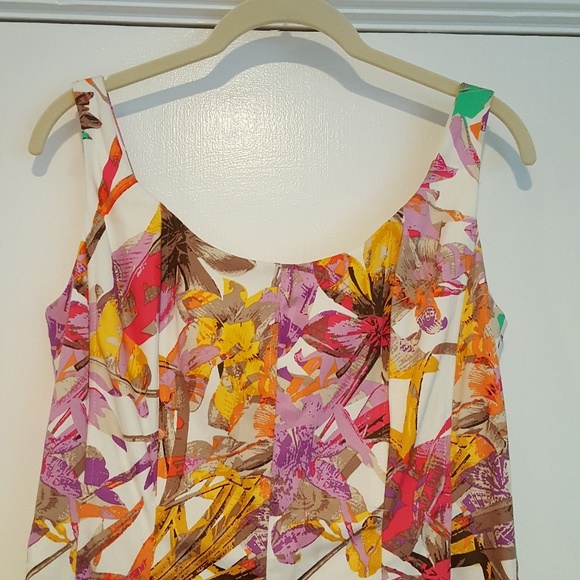 NINE WEST FLORAL FIT & FLAIR DRESS - Picture 7 of 7